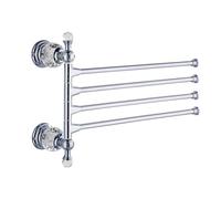 Swing Swing Out Swing Out Swing Out Gold Finish/Serviette Pristas de Serviettes pour Salle de Bain, Barre de Serviette polie en métal Pliant Bras pivotant Hangle de Rangement de Salle de Bain