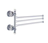 Swing Swing Out Swing Out Swing Out Gold Finish/Serviettes Pristas de Serviettes pour Salle de Bain, Barre de Serviette polie en métal Pliant Bras pivotant Hangage de Rangement de Salle de Bain