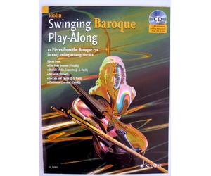 Swinging Baroque Play-Along for Violin: 12 Pieces from the Baroque Era in Easy Swing Arrangements