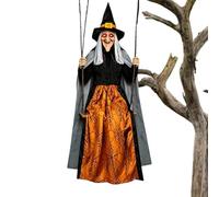 Swinging Witch - 1.8m Life Size Haunted House Prop, Witch On Swing