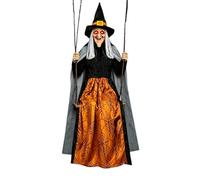 Swinging Witch | 1.8m Life Size Outdoor Haunted House Props | Halloween Han