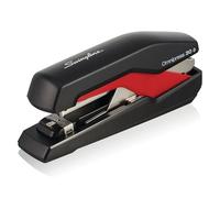Swingline Agrafeuse Omnipress 30, à presser n'importe où pour une utilisation plus facile, capacité de 30 feuilles, noir/rouge (5000586A)