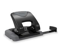 Swingline Perforatrice à 2 trous, SmartTouch, capacité de perforation de 20 feuilles, faible force, noir/gris (74135)