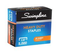 Swingline S.f. 39 Agrafes très résistantes, 0,6 cm Longueur de jambe, capacité 25 feuilles, 5 000 agrafes par boîte, Argent (S7079394e)