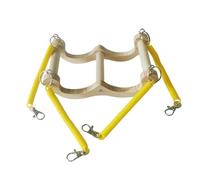 Swings d'oiseaux pour perruches, jouets d'oiseaux pour perruches - Toys de printemps à perruche en bois | Hamac à cacatoo, activité de recherche de nourriture pour oiseaux, jeu de mastication de poche