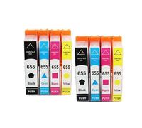 SWINKU OEM 655XL Nouvelle Cartouche d'encre for (pour) H-P 655xl 655 Compatible for (pour) H-P Desk-J-ET Ink Advantage 3525 4615 4625 5525 6525 imprimante à Jet d'encre Accessoires (Color : 2set 8pk)