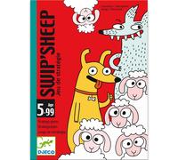 Swip' Sheep Jeux De Cartes, Dès 5 Ans - Protégez Les Moutons ! Jeu De Stratégie Pour Petits Et Grands - Soirée En Famille - Illustrations Amusantes - 32 Cartes - 3 À 5 Joueurs / 10 Min.[E749]