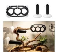 Swirge Étagère d'escalade en forme de serpent, kit de 3 jouets | Hide Rest Plateforme pour boule python, couleuvre de maïs, lézard, gecko, avec ventouse