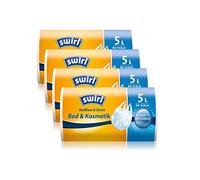 Swirl 2049678 Sac Poubelle avec Poignée Antibactérienne 5 L , lot de 4 x 40 Pièces (160 unités)