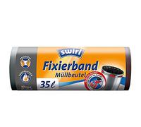 Swirl Ruban de fixation pour sacs poubelle 35 L – Pack 1 x 10