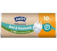 swirl® 4008871215680 Sacs poubelle salle de bain & cosmétique 4341 10,0 l blanc, 37 pcs.