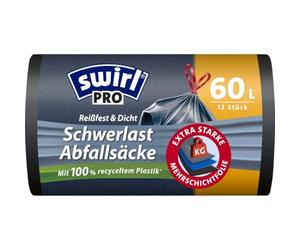 Swirl 4008871216007 Lot de 12 sacs lourds professionnels Capacité 60 l 68 cm x 73 cm