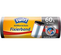 Swirl 60 L Ruban de fixation Sacs poubelle, 1er Pack (1 x 10)