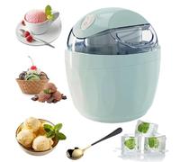 Swirl Cup Ice Cream Maker, 15-Min Quick Electric Personal Machine, Small Home Mini Swirly Cup Ice Cream Maker, One-Touch Diy, for Homemade Frozen Yogurt, Sorbet and Gelato (Blue-A)