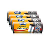 Swirl Fixierband Lot de 4 sacs poubelle Anthracite