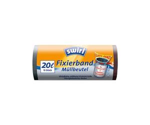 Swirl Fixierband Müllbeutel 20L ( 15 stk./ Rolle )