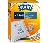 Swirl KÄ4-6 Sacs à poussière, paquet de 3 convenant à Kärcher WD4, 6 et Einhell 20L, 25L & 30L