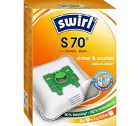 Swirl Lot de 4 sacs pour aspirateur et 1 filtre S 70 MP Plus AirSpace