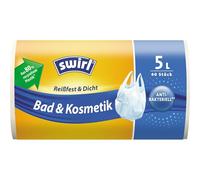 Swirl Lot de 40 sacs poubelle avec poignée de transport, 5 l