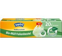 Swirl Lot de 6 sacs poubelle bio avec poignée de transport 20 l