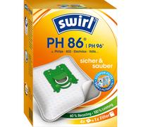 Swirl Sac d'aspirateur PH86/PH96 MicroPor Plus – Anti-allergène, 4 pièces (incl. 1 filtre)