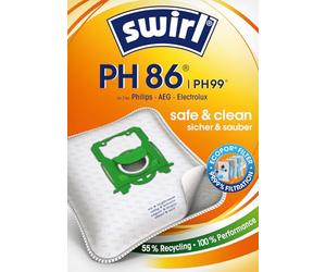 Swirl PH 86 Sacs d’aspirateur pour aspirateur Philips Lot de 10