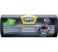 swirl Profi sac poubelle lourd noir 60 litres 12 sacs