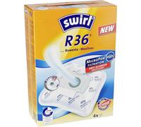 Swirl R 36 MicroPor Plus Sacs à poussière pour aspirateurs Rowenta et Moulinex | Haute performance d'aspiration durable | Filtre anti-allergène | 4 pièces