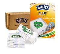 Swirl R 39 EcoPor Lot de 10 sacs d'aspirateur indéchirables pour tous les aspirateurs Moulinex et Rowenta avec sac, filtration à 99,9% de la poussière domestique et des poussières fines allergènes