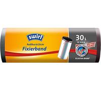 Swirl Rouleau de 10 sacs poubelle extra longs avec bande de fixation Anthracite 30 l
