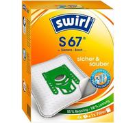 Swirl S67 4x sacs en microfibre pour aspirateur Siemens Bosch Ufesa Karcher Seve