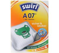 Swirl Sacs à poussière A07 MicroPor Plus pour aspirateurs AEG, Electrolux, Progress et Volta