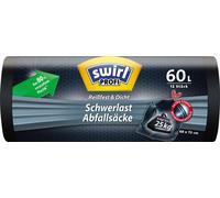 Swirl Sacs pour charges lourdes 60L 12 pcs/rouleau (1 paquet)
