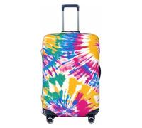 Swirl Tie Dye Art Housse de protection pour valise, élastique coloré, anti-rayures, anti-poussière pour bagages de 55,9 à 61 cm, multicolore, S