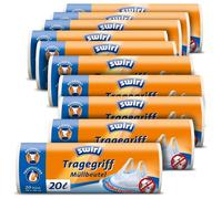Swirl Tragegriffmüllbeutel 20 Litre Résistant à la Déchirure Film 10er Paquet