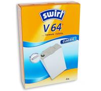 Swirl V64 4x sacs en papier pour aspirateur Kobold Folletto VK130 VK131