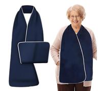 SwirlColor bavoir adulte, réversible et réutilisable bavoir d'adulte pour les personnes âgées bavoir d'adulte lavable matériel miniature protecteur de vêtement femmes âgées bavoir d'adulte