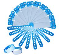 SwirlColor Bracelet Securite Identification Adulte, 100 Pièces Bracelet VIP événementiel Sécurité d'adolescents de PVC - (Adulte, Bleu)