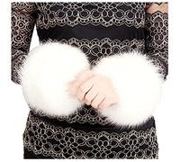 SwirlColor Fourrure Poignet réchauffe poignet femmes, bandes de poignet en fausse fourrure douces Decor anneau de poignet de fourrure extensible au chaud pour l'hiver