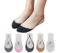 SwirlColor Invisible Socks Hommes Femmes No Show Socks Respirant sans Slip Low Cut Doublure Élastique Chaussettes (5 Paires Femmes), EU 35-37