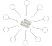 SwirlColor outil de suppression d'aligner, 10 pièces réutilisable outils de retrait d'aligneur aligner removal tool pour le nettoyage dentaire de soins avec boîte de rangement -blanc