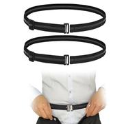 SwirlColor Porte jarretelles homme, 2 pièces antidérapant élastique porte-chemise réglable supports de chemises pour homme, bureau d'affaires mariage tous les jours bien rangé