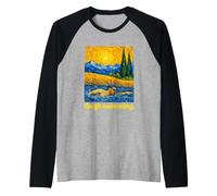 Swirling Art Swimmer Open Water Freestyle Manche Raglan