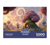 Swirling Mass of Energy and Flowers 1000 Pcs Carton Extra-épais Coffret De Puzzles Cloud Tree Stimulant Et Éducatif Jeu Créatif Puzzles As Birthday Gifts 52x38cm/1000pcs