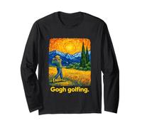 Swirling Sky Golfer Post-Impressionist Landscape Manche Longue