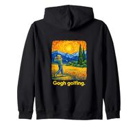 Swirling Sky Golfer Post-Impressionist Landscape Sweat à Capuche