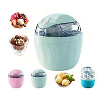 Swirly Cup Ice Cream Maker, 15-Min Quick Homemade Mini Soft Serve Machine | Quick homemade soft serve in about 15 minutes-a mini portable maker for dessert, snacks, and afternoon tea.(Green)