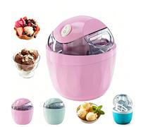 Swirly Cup Ice Cream Maker, 15-Min Quick Homemade Mini Soft Serve Machine | Quick homemade soft serve in about 15 minutes-a mini portable maker for dessert, snacks, and afternoon tea.(Pink)