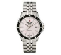 Swiss Alpine Military 7022.1 Montre pour homme, à quartz analogique, en acier inoxydable, Acier/Argent - 1132sam