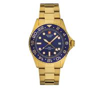 Swiss Alpine Military – Montre Homme 7052.1115 Master Diver GMT Quartz Bleu
